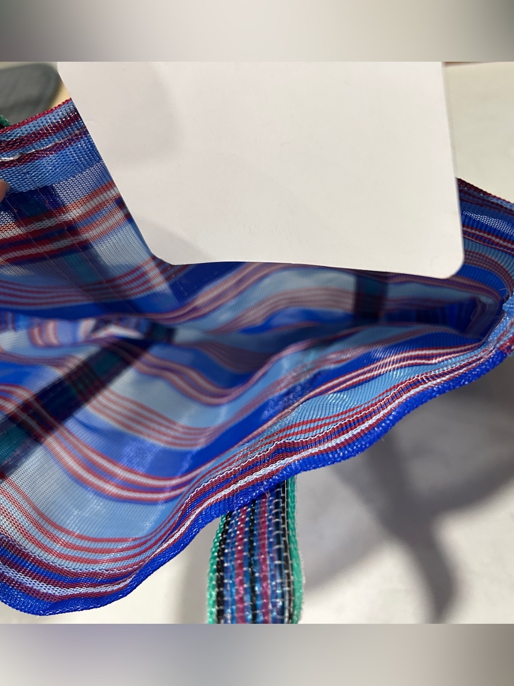 Striped Mini Japanese Tote Bag - Picture 4 of 5